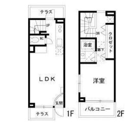 ヒマラヤ杉Ａｐａｒｔｍｅｎｔの物件間取画像